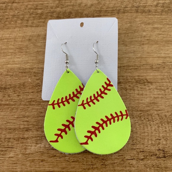 Softball Earrings - Picture 1 of 1